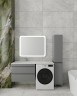 Тумба подвесная STYLE LINE "Даллас 140" Люкс Плюс серая под раковину ESTETUS Даллас 1400*480 левый