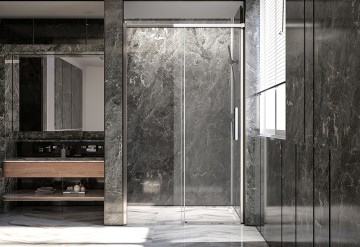 Душевая дверь Veconi Premium Trento PTD-40CH, 1500х2000, хром, стекло прозрачное