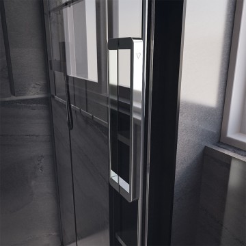 Душевая дверь Veconi Premium Trento PTD-40CH, 1500х2000, хром, стекло прозрачное