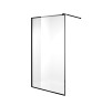 Душевая перегородка Niagara Nova NG-687-11ВLACK (110х195) черный,стекло прозрачное,1 место