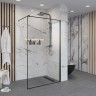 Душевая перегородка Niagara Nova NG-687-11ВLACK (110х195) черный,стекло прозрачное,1 место