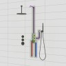 Душевая система встроенная с термостатом Timo Saona SX-2399/03SM черный