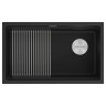Мойка LUMI-PRO 74 UNI, IT-GRANIT, LU-PRO 74-AN, антрацит, 740х450, Paulmark