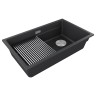 Мойка LUMI-PRO 74 UNI, IT-GRANIT, LU-PRO 74-AN, антрацит, 740х450, Paulmark