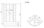 Timo Lux T-7790 душевая кабина 90*90*220