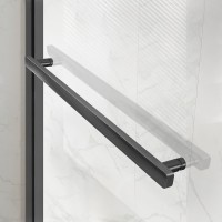 Душевой уголок Slim Soft VSR-1SS1015CLGM, 1500*1000, вороненая сталь, стекло прозрачное