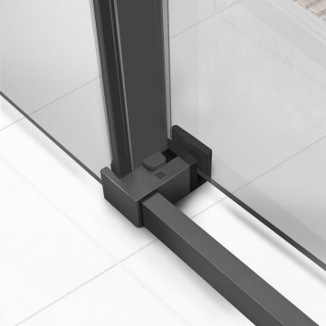 Душевой уголок Слим Софт (Slim Soft) VSR-1SS1015CLGM, 1500*1000, вороненая сталь, стекло прозрачное