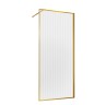 Душевая перегородка Walk-In VSW-1HP700FLBG, 700*2000, брашированное золото, стекло рифленое