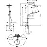 Душевая система Hansgrohe Croma Select S 280 1 режим струи (26890990) золотой