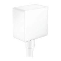 Вывод воды Hansgrohe для ручного душа с клапаном, цвет: белый матовый 26455700