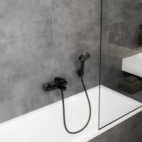 Смеситель для ванн, для душа Hansgrohe Vernis Blend черный (71440670)