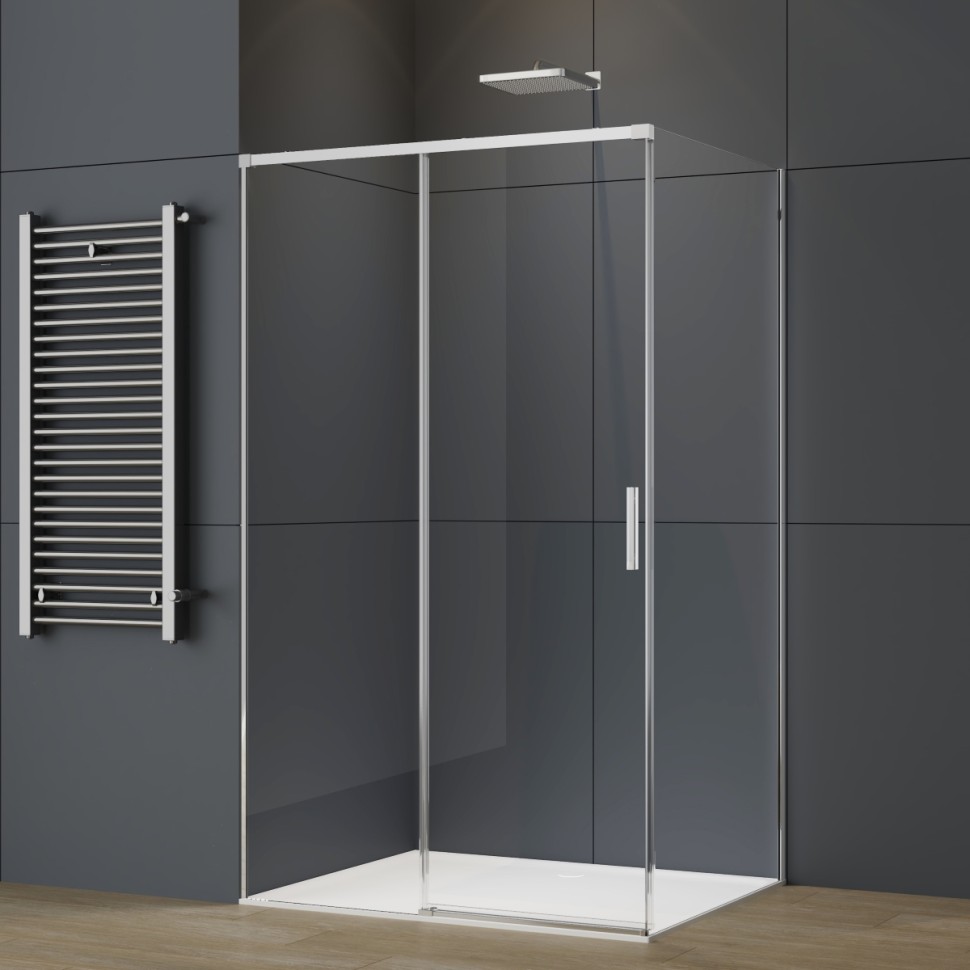 Душевой уголок Soft 2 VSR-3SO28012CL, 1200*800, хром, стекло прозрачное