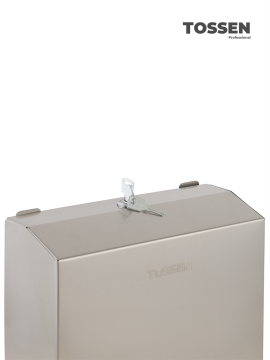 TOSSEN Z-400 M - диспенсер бумажных полотенец (Z, V) (коллекция «Матовая сталь»)