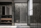 Душевая дверь Veconi Premium Trento PTD-40B, 1200х2000, черный матовый, стекло прозрачное