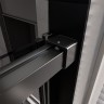 Душевая дверь Veconi Premium Trento PTD-40B, 1200х2000, черный матовый, стекло прозрачное