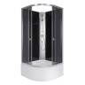 Душевая кабина Niagara Eco E100/40/TN/BK (100х100х195) высокий поддон(40см),стекло тонированное,4 места
