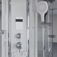 Душевая кабина Niagara Ultra NG-709-01 (100х100х220) высокий поддон(48см),стекло прозрачное с рисунком,4 места