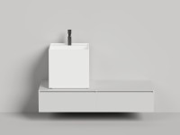 Раковина накладная ARMONIA SQUARE TOP 03   без отверстия под смеситель 450х450х450 S-Stone Матовое