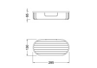 Полка для мочалок Timo Nelson 160078/02 антик