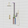 Душевая система встроенная с термостатом Timo Saona SX-2399/17SM золото матовое