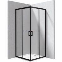 Душевая кабина, с поддоном, квадратная - 80x80 см