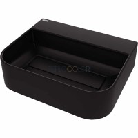 Гранитная раковина, на столешницу, с бортиком для смесителя - с прикрытием сливного отверстия