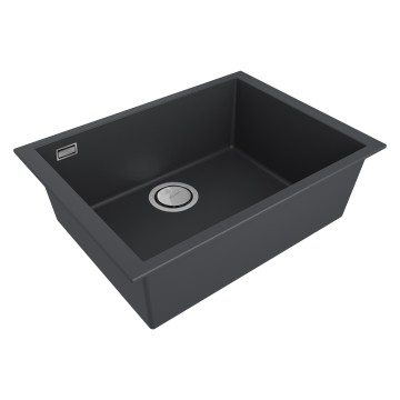 Мойка NEO CLASSIC 60, ACRYSTONE, PM966044-AN, ANTRACITE, 600х440 мм, Paulmark