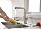 Смеситель для кухни NEO, брашированная сталь, Ne214419-BS, Paulmark