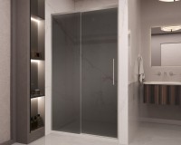 Душевая дверь Стелла (Stella) VDS-1ST120CGBN, 1200, брашированный никель, стекло тонированное