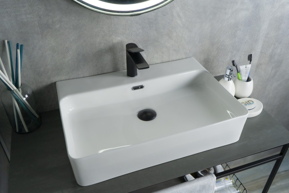 Раковина Gid N9256 51172 накладная белая 60x42x14