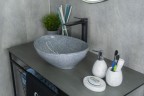 Раковина Gid Mnc331 54430 накладная под камень глянцевая 41x34x15