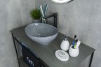 Раковина Gid Mnc331 54430 накладная под камень глянцевая 41x34x15