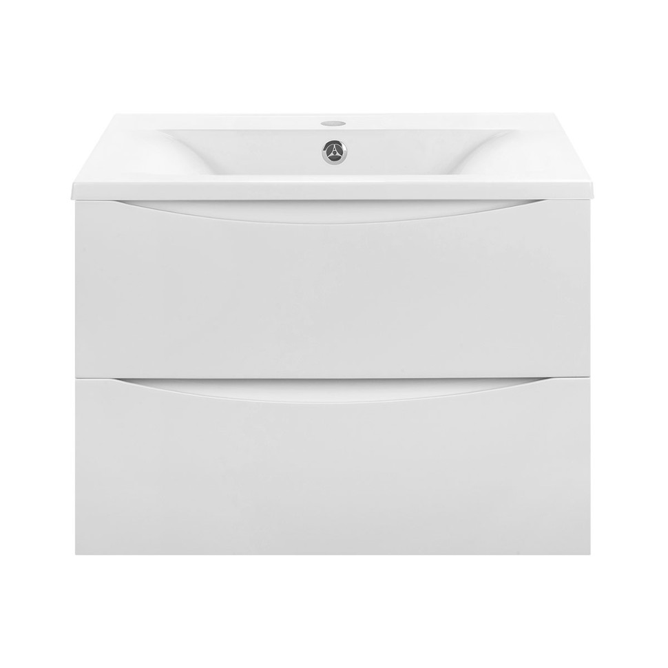 База под раковину Vincea  Mia 600 подвесная, 2 выкатных ящика soft close, G.White