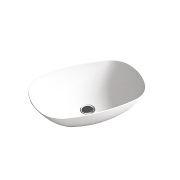 Раковина Солид Серфейс (Solid Surface) Vincea VBS-6T12MW, 540*360*150, накладная, цвет белый матовый