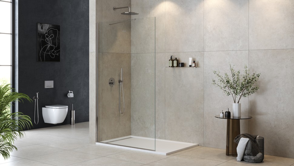 Душевая перегородка универсальная CEZARES LIBERTA-L-1-TB-70-C-Cr