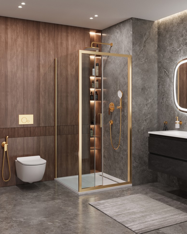 Душевой уголок CEZARES MOLVENO-AF-31-90-C-BORO-IV