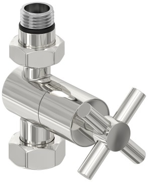 Вентиль прямой крест (G 1/2" НР х G 3/4" НГ)