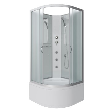 Душевая кабина Niagara Classic NG-2308-14BKG (90х90х200) высокий поддон(40см),стекло матовое,4 места