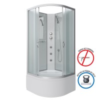 Душевая кабина Niagara Classic NG-2308-14BKG (90х90х200) высокий поддон(40см),стекло матовое,4 места