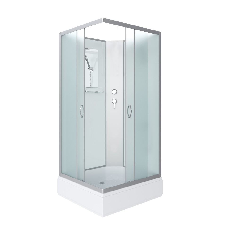 Душевая кабина Niagara Classic NG-33084-14QBK (100х80х200) средний поддон(26см),стекло матовое,4 места