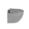 Унитаз подвесной Globo VT1-14STMG Tornado, цвет серый матовый, ультратонкое сиденье soft-close