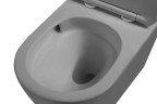 Унитаз подвесной Globo VT1-14STMG Tornado, цвет серый матовый, ультратонкое сиденье soft-close