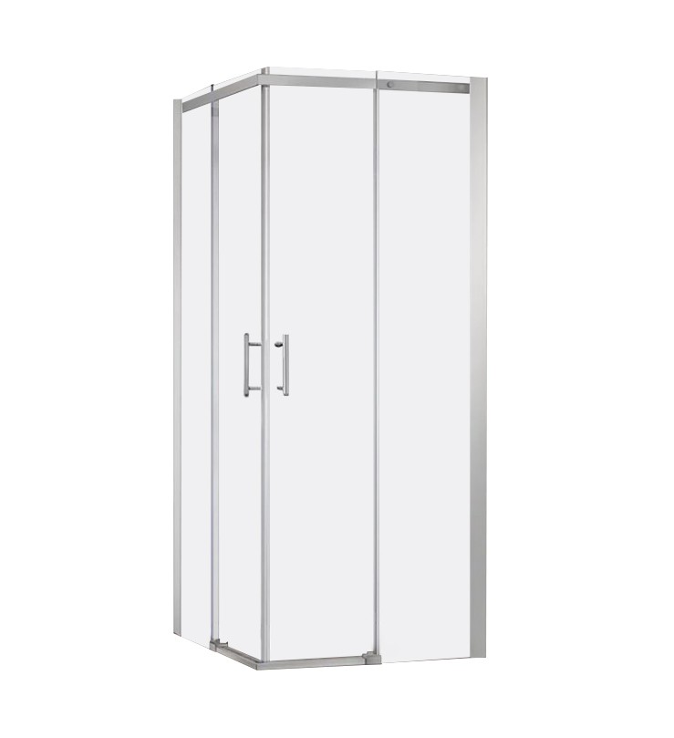 Душевой угол Veconi Rovigo RV-50CH, 1100х800х1950, хром, стекло прозрачное