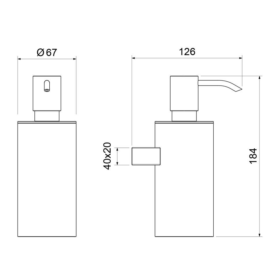 Дозатор Timo Luiro 18639/00 хром