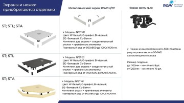 Экран для поддона RGW N/ST-21 W (1000x1200)