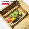 Мойка - профессиональная ручная работа Raglo, сатин золото R702