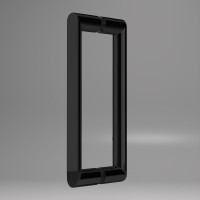 Душевая дверь Dice VDS-4D130CLB, 1300, черный, стекло прозрачное
