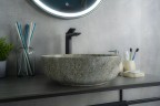 Раковина Gid Mnc498 54438 накладная под камень глянцевая 41.5x41.5x13.5