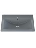 Раковина для ванной кварцевая Uperwood Foster Quartz 60х40,5х16,5 см, серая матовая, бетон