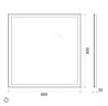Зеркало BelBagno SPC-GRT-800-800-LED-TCH-WARM